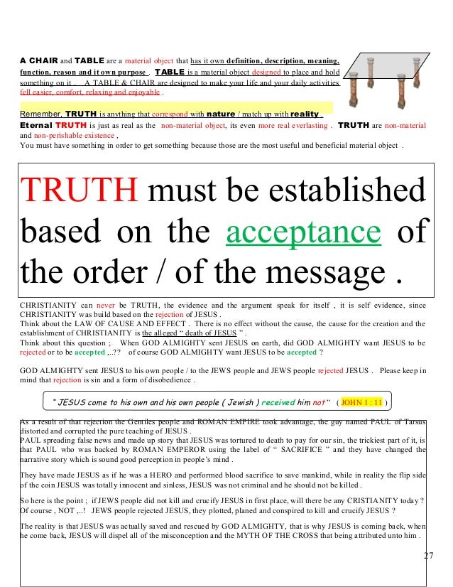 Can You Handle The Truth Missing Page History Of Jesus