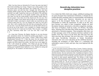 Truth_About_SDA_Truth_the SDA doctrines and how they are supported by ...