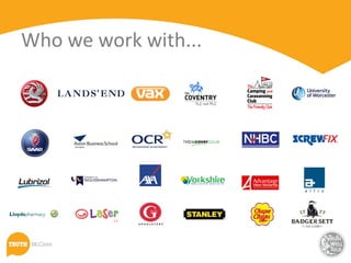 Who we work with...
 