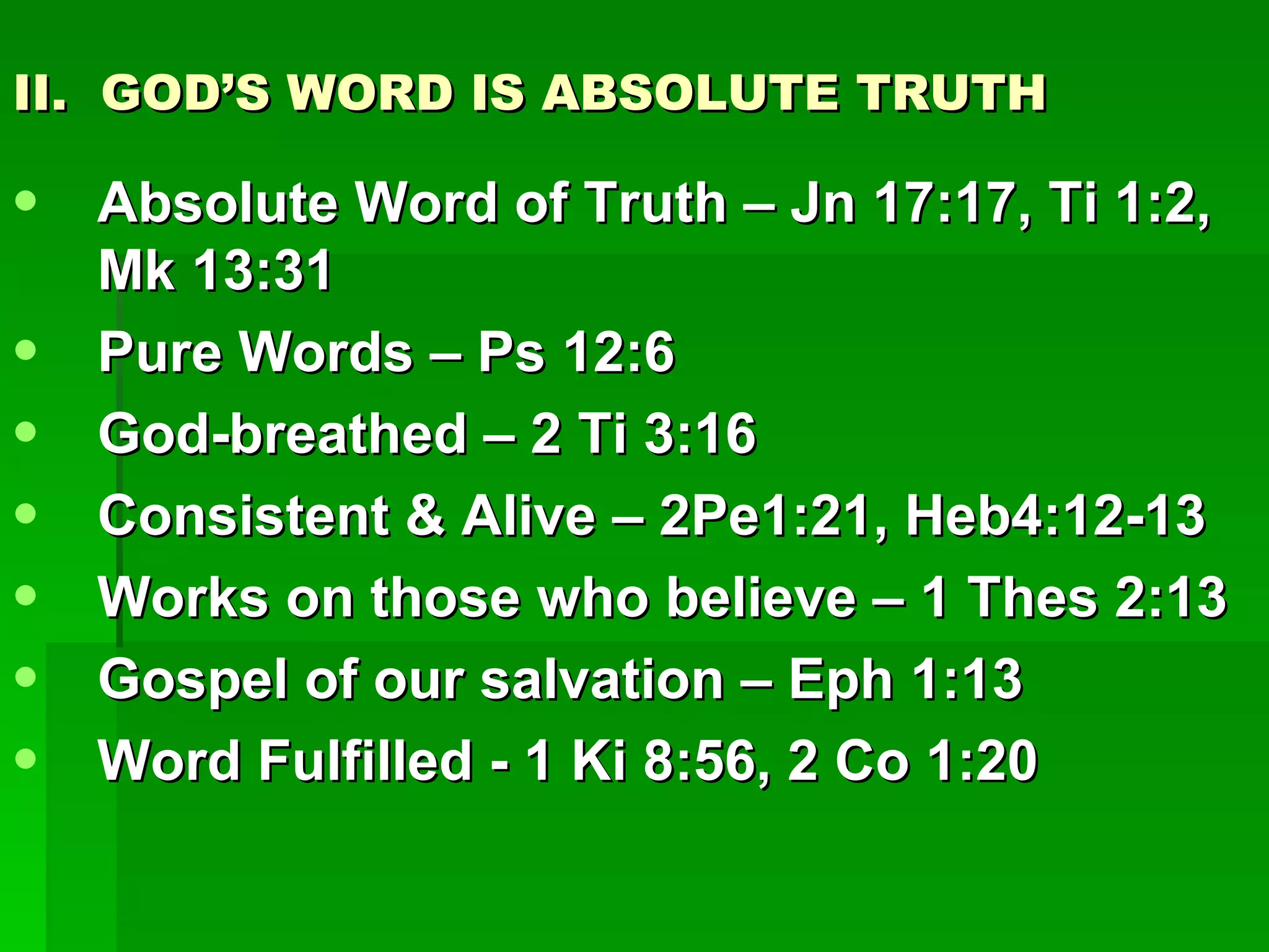 Truth Of God | PPT
