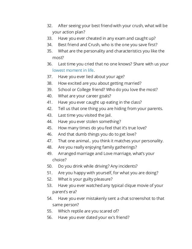 Truth Or Dare Questions To Ask A Guy Or A Girl