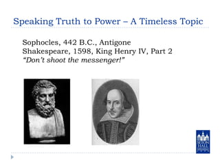 Truth To Power Truth to power | PPSX