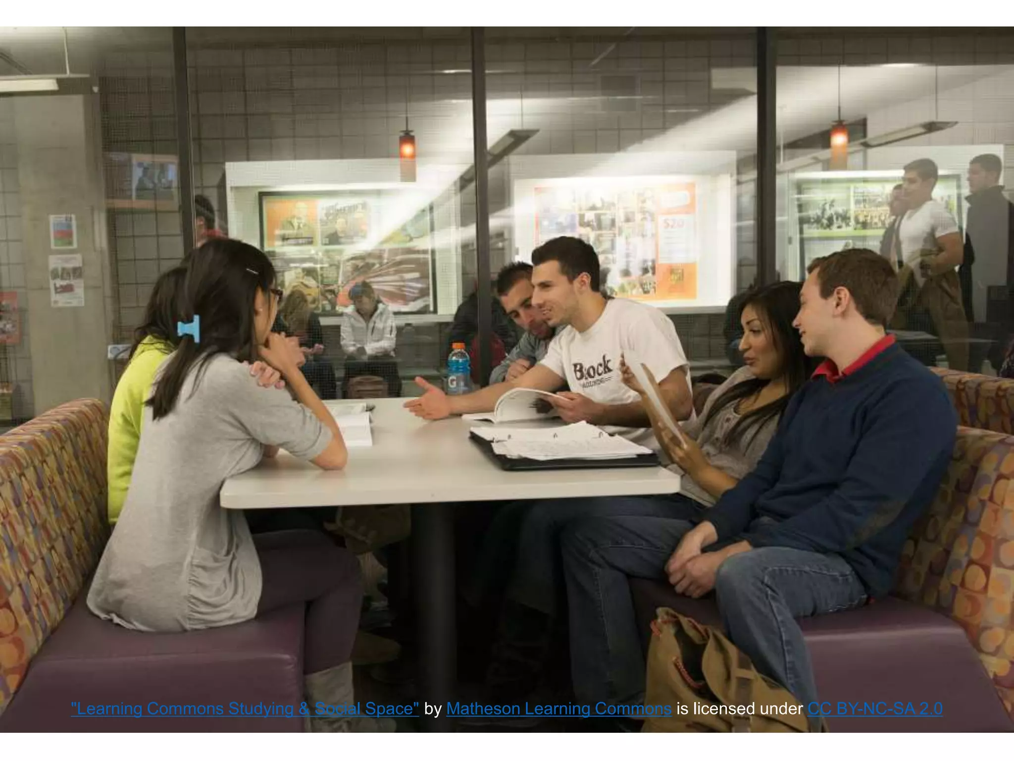 "Learning Commons Studying & Social Space" by Matheson Learning Commons is licensed under CC BY-NC-SA 2.0
 