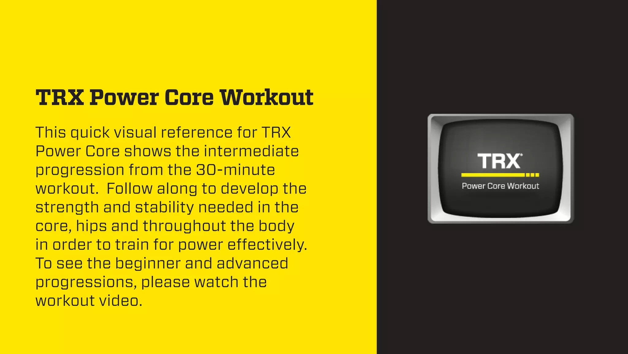 Trx Power Core Workout | PDF