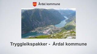 Tryggleikspakker - Årdal kommune
 