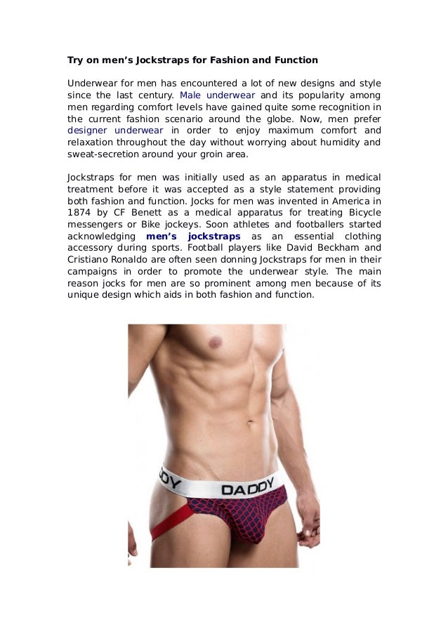 Try On Men Jockstraps For Fashion And Function