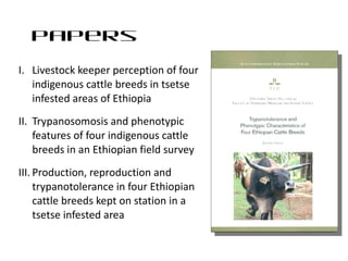 Trypanotolerance and phenotypic characteristics of four Ethiopian cattle breeds