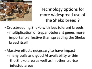 Trypanotolerance and phenotypic characteristics of four Ethiopian cattle breeds