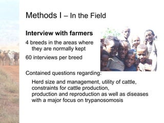 Trypanotolerance and phenotypic characteristics of four Ethiopian cattle breeds