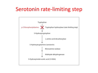 Serotonin rate-limiting step
 