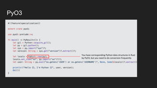 Rust + python: lessons learnt from building a toy filesystem | PPT