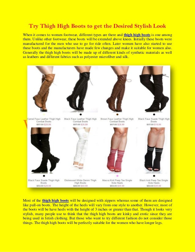 stylish thigh high boots