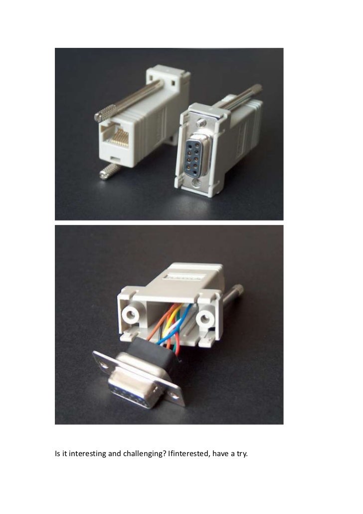 Try to diy cisco console cable