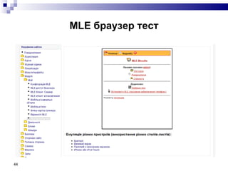 MLE  браузер тест 