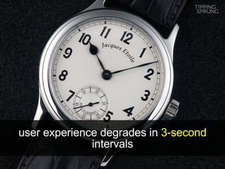 user experience degrades in  3-second  intervals 