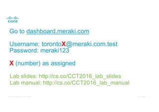 Meraki Cloud Networking Workshop | PDF