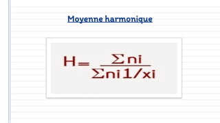 Moyenne harmonique
 