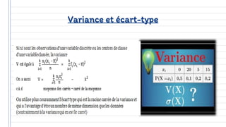 Variance et écart-type
 