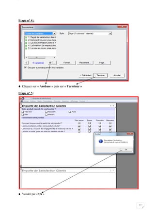 W
63
Etape n° 4 :
 Cliquez sur « Arobase » puis sur « Terminer »
Etape n° 5 :
 Validez par « Ok »
 
