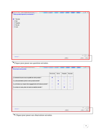 W
69
Cliquez pour passer aux questions suivantes.
Cliquez pour passer aux observations suivantes.
 