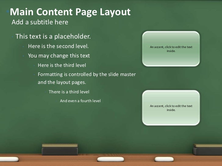 chalkboard ppt template