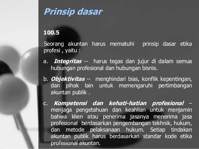 Prinsip Dasar Etika Profesi Akuntan Publik