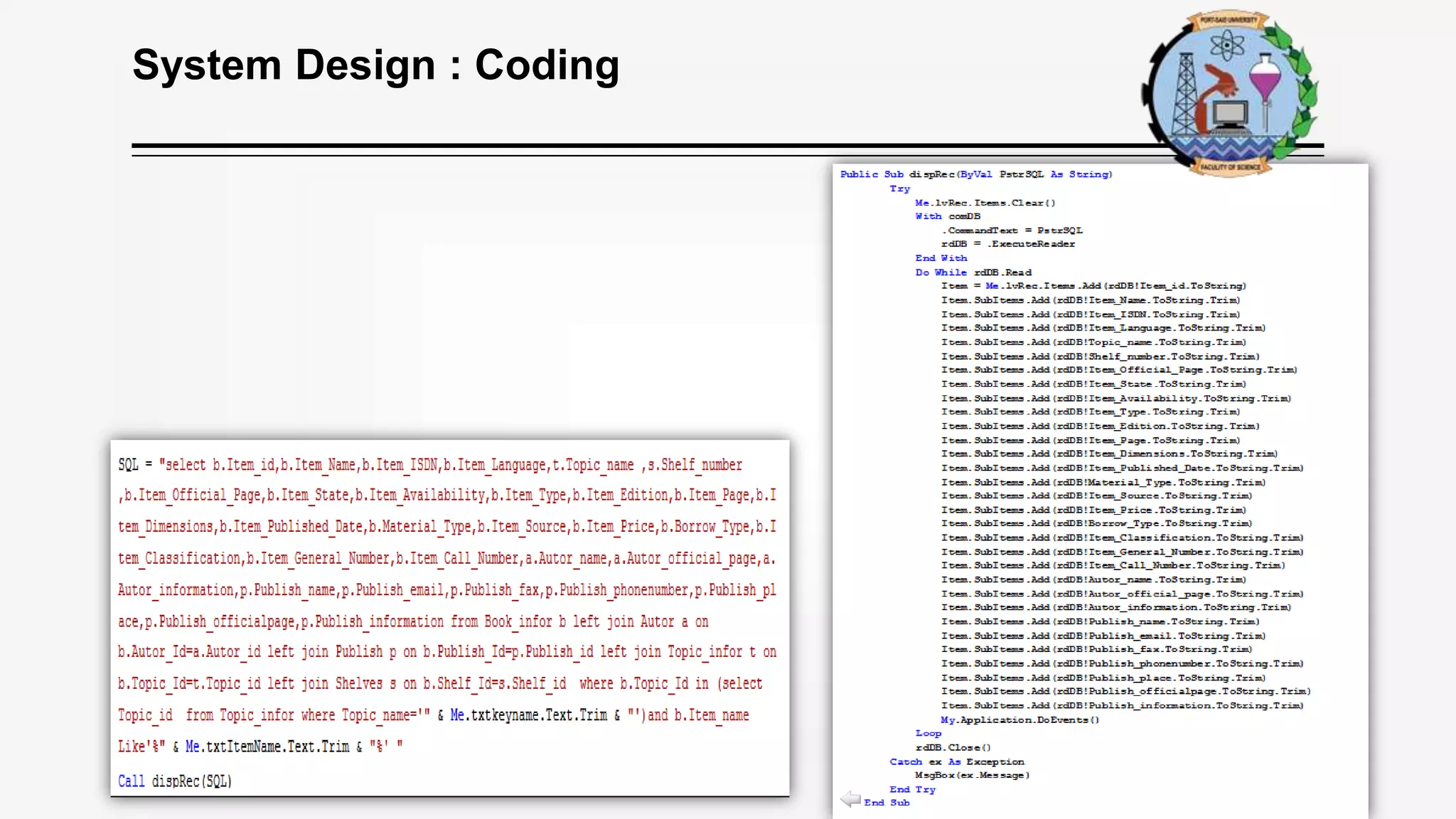 System Design : Coding
 