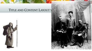TITLE AND CONTENT LAYOUT WITH LIST

 