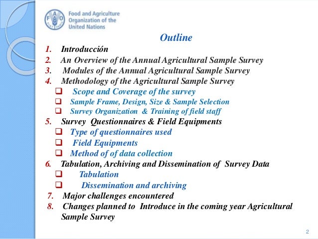 The Annual Agricultural Sample Survey Tabulation ...