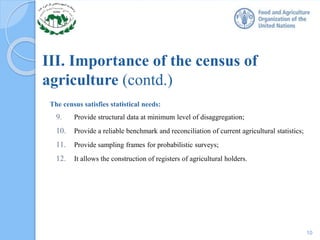 Overview of the New Features of World Programme for the Census of ...