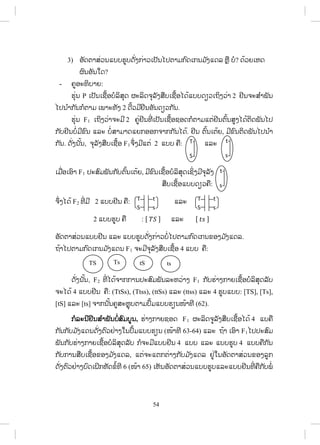 54
3) ļŀĪīŁĺŒĹĮōįįĽňįĪŀŒĦģŒŁĹŌİŀĮŐİīŁĵģ ŉĪŌģĮĵ ŀĦōĪĸ ĻŊņ įŗ? ĪœĹĩŌĻĪ
ıŉĮļŀĮŏĪ?
- ĥňļĿĭŃįŁĩ:
ĽŇŒĮ P ŌİŀĮŌĨņœļįŗĸŃĺŇĪ ıĿĸŃĪħŇĸŀĦĺņįŌĨņœļŐĪœōįįĪŋĹŌĬŃĦĹŒŁ 2 ĶńĮħĿĺ ŗŁĳŀĮ
ŐİĮ ŗŁģ ŀĮģŗīŁĵ ŌĳŁĿĭŀĦ 2 ĪńœĹĵńĶńĮļŀĮĪŋĹģ ŀĮ.
ĽŇŒĮ F1 ŌĬŃĦĹŒŁħĿĵń 2 ĥňŒĶńĮĭńŒ ŌİŀĮŌĨņœļĨļĪģŗīŁĵōīŒĶńĮīŉœĮĺňĦŐĪœīŃĪĳŀĮŐİ
ģ ŀįĶńĮįŗŒĵńĤŉĮ ōĸĿ įŗŒĺŁĵŁĪōĩģļļģħŁģģ ŀĮŐĪœ. ĶńĮ īŉœĮŌīœĩ, ĵńĤŉĮīŃĪĳŀĮŐİĮ ŗŁ
ģ ŀĮ. ĪŀŒĦĮ ŀœĮ, ħŇĸŀĦĺņįŌĨņœļ F1ħŅŒĦĵńōīŒ 2 ōįį ĥņ: ōĸĿ
ŌĵņŒļŌļŉŁ F1 İĿĺŉĵĳŀĮģ ŀįīŉœĮŌīœĩ, ĵńĤŉĮŌĨņœļįŗĸŃĺŇĪŌĨŃŒĦĵńħŇĸŀĦ
ĺņįŌĨņœļōįįĪŋĹĥņ:
ħŅŒĦŐĪœ F2 ĭńŒ ĵń 2 ōįįĶńĮ ĥņ: ōĸĿ
2 ōįįĽňį ĥņ : [ ܶܵ ] ōĸĿ [ ‫ݏݐ‬ ]
ļŀĪīŁĺŒĹĮōįįĶńĮ ōĸĿ ōįįĽňįĪŀŒĦģŒŁĹįŗŒŐİīŁĵģ ŉĪŌģĮĤļĦĵ ŀĦōĪĸ.
ĬœŁŐİīŁĵģ ŉĪŌģĮĵ ŀĦōĪĮ F1 ħĿĵńħŇĸŀĦĺņįŌĨņœļ 4 ōįį ĥņ:
ĪŀŒĦĮ ŀœĮ, F2 ĭńŒ ŐĪœħŁģģŁĮİĿĺŉĵĳŀĮĸĿĻĹŒŁĦ F1 ģ ŀįĽŒŁĦģŁĩŌĨņœļįŗĸŃĺŇĪĸŀį
ħĿŐĪœ 4 ōįįĶńĮ ĥņ: (TtSs), (Ttss), (ttSs) ōĸĿ (ttss) ōĸĿ 4 Ľňįōįį: [TS], [Ts],
[tS] ōĸĿ [ts] ħŁģĮ ŀœĮĥňĺĿĻŊŇįīŁĵİŅœĵōįįĽŋĮŢœŁĭń (62).
ģģŗĸĿĮńĶńĮĺ ŗŁĳŀĮįŗŒĺŉĵįňĮ, ĽŒŁĦģŁĩĨļĪ F1 ıĿĸŃĪħňĸŀĦĺņįŌĨņœļŐĪœ 4 ōįĥņ
ģ ŀĮģ ŀįĵ ŀĦōĪĮĪŀŒĦīŉĹĶŒŁĦŏĮİŅœĵōįįĽŋĮ (ŢœŁĭń 63-64) ōĸĿ ĬœŁ ŌļŉŁ F1ŐİİĿĺŉĵ
ĳŀĮģ ŀįĽŒŁĦģŁĩŌĨņœļįŗĸŃĺŇĪĸŀį ģŗħĿĵńōįįĶńĮ 4 ōįį ōĸĿ ōįįĽňį 4 ōįįĥņģ ŀĮ
ģ ŀįģŁĮĺņįŌĨņœļĤļĦĵ ŀĦōĪĸ, ōīŒħĿōīģīŒŁĦģ ŀįĵ ŀĦōĪĸ ĶňŒŏĮļŀĪīŁĺŒĹĮĤļĦĸňģ
ĪŀŒĦīŉĹĶŒŁĦįŉĪŌĲŃģĻŀĪĤŗœĭń 6 (ŢœŁ 65) ŌĻŀĮļŀĪīŁĺŒĹĮōįįĽňįōĸĿōįįĶńĮĭńŒ ĥņģ ŀįĳŗŒ
TS Ts tS ts
T-
S-
t-
s-
t-
s-
T t
S s
T t
S s
 