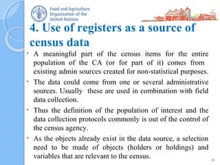 Methodological considerations for the census design | PPT