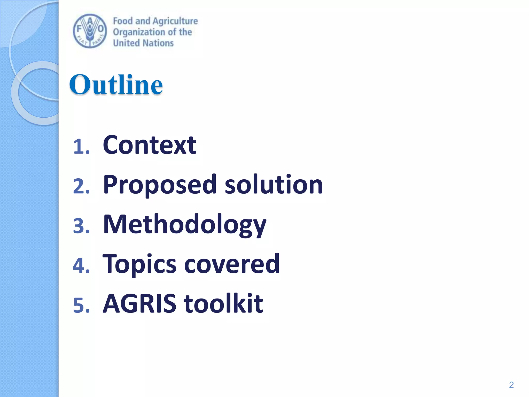 Agricultural Integrated Survey (AGRIS): Rationale and Methodology | PPTX