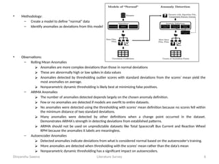 Time Series Anomaly Detection Literature Survey | PPTX