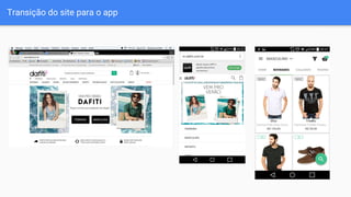 Transição do site para o app
 