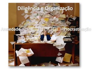 Diligência e OrganizaçãoAnsiedadeProcrastinação