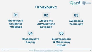 Ιούλιος 2024 Σχεδιασμός και υλοποίηση No-Code μηχανισμού για τη δημιουργία και εφαρμογή
πολιτικών ασφαλείας σε εφαρμογές παραγόμενες από την πλατφόρμα WABLI
Θεόδωρος Τσαμπούρης
Περιεχόμενα
01 03
02
04 05
Εισαγωγή &
Θεωρητικό
Υπόβαθρο
Στόχος της
Διπλωματικής
Εργασίας
Σχεδίαση &
Υλοποίηση
Παραδείγματα
Χρήσης
Συμπεράσματα
& Μελλοντική
εργασία
2
 