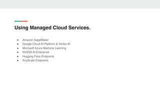 "Running Open-Source LLM models on Kubernetes", Volodymyr Tsap | PDF