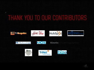 THANK YOU TO OUR CONTRIBUTORS
 