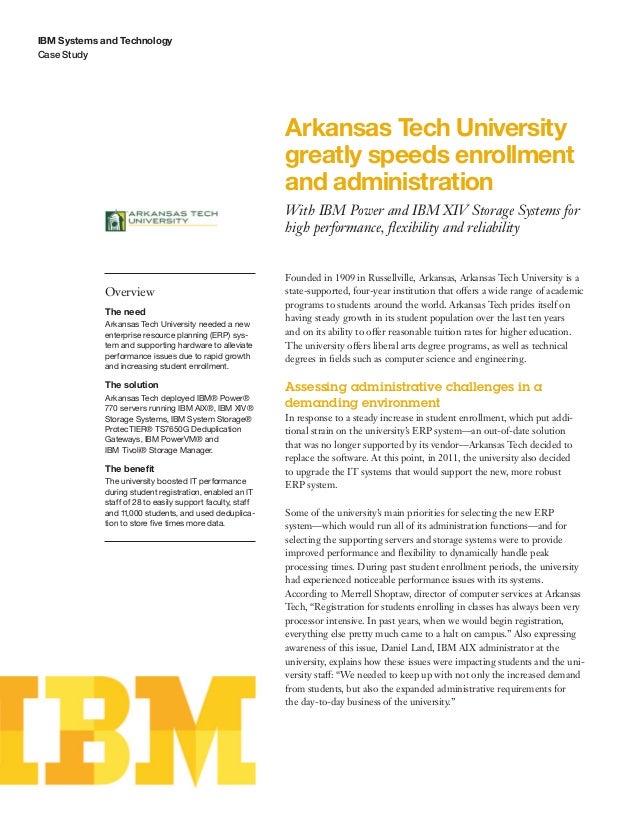 Arkansas Tech University greatly speeds enrollment and administration