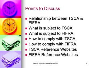 20071001 Tsca Fifra Presentation Pptx