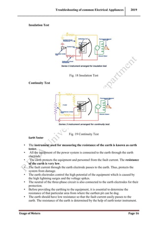 Phase Continuity Test Figure Usage of meters - Notes | PDF