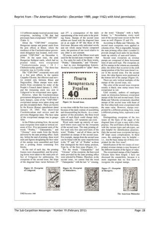 Reprint from »The American Philatelist« (December 1989, page 1162) with kind permission:




The Sub-Carpathian Messenger – Number 19 (February 2012)                               Page: 28
 