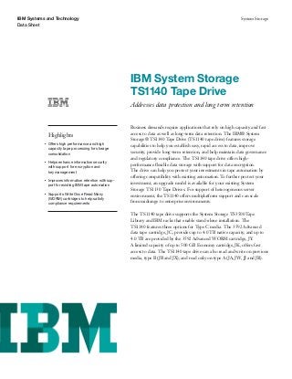 IBM System Storage Tape Drive