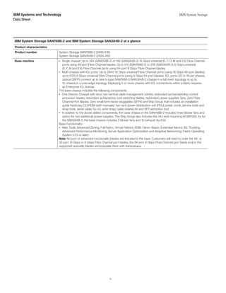 IBM System Storage SAN768B-2 and SAN384B-2 | PDF