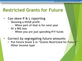 Accounting for Restricted Grants When and How To Record Properly | PPT