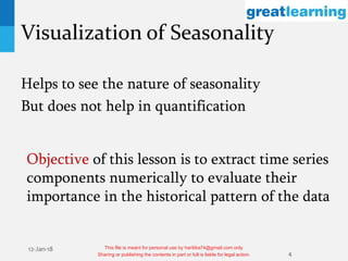 TS Decomposition IN data Time Series Fore | PDF