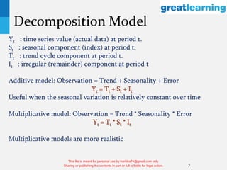 TS Decomposition IN data Time Series Fore | PDF