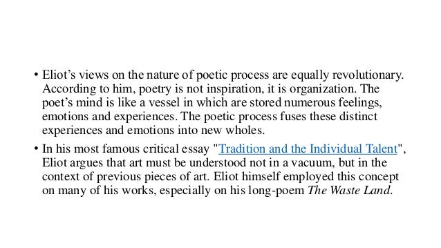 T S Eliot As A Critic His Objective Correlative
