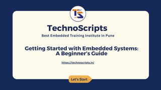 Embedded system basics free tutorial by TechnoScripts | PDF